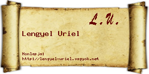 Lengyel Uriel névjegykártya